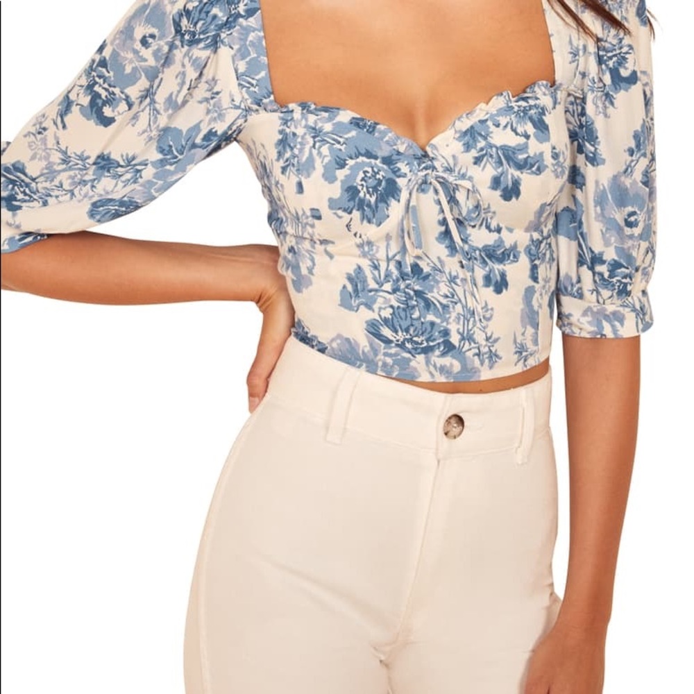Reformation cropped top Luna